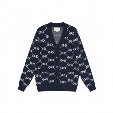 Gucci  Mm/Wm Trendy V-neck Cardigan Navy 