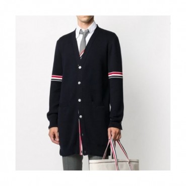 Thom Browne  Mm/Wm Strap V-neck Cardigan Navy 