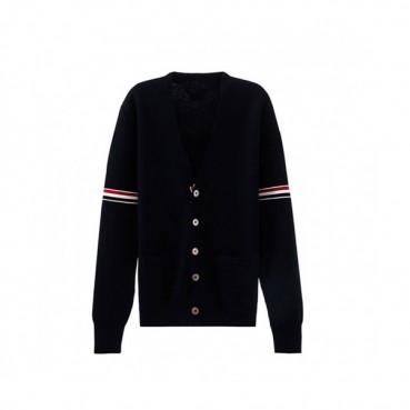 Thom Browne  Mm/Wm Strap V-neck Cardigan Navy 
