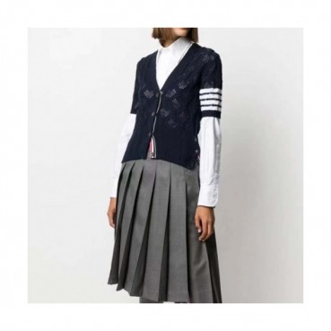 Thom Browne Womens Cardigan - 톰브라운 여성 반팔 가디건 