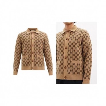 Gucci Mens Trendy V-neck Cardigan 
