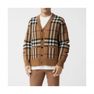 [버버리]Burberry 2020 Mm/Wm Vintage V-neck Wool Cardigan 