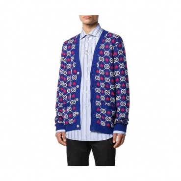 Gucci Mens Trendy V-neck Cardigan 