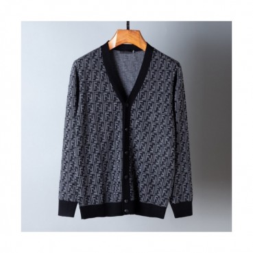 Fendi Mens V-neck Cardigan 