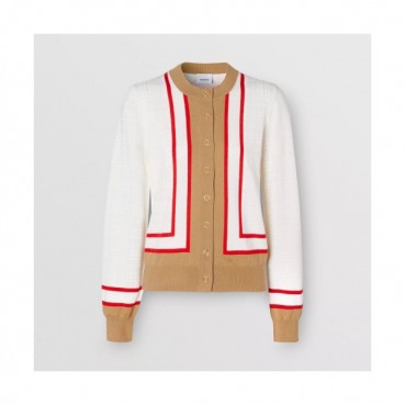 Burberry 2019 Womens Vintage V-neck Wool Cardigan 