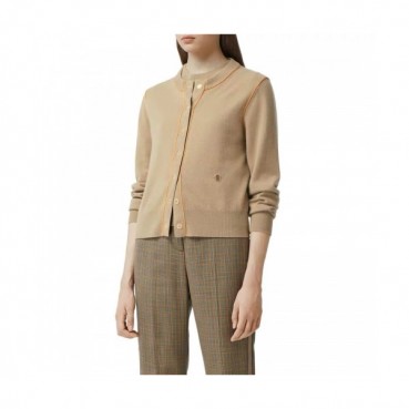 Burberry 2019 Womens Vintage V-neck Wool Cardigan 