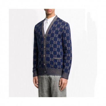 Gucci Mm/Wm Trendy V-neck Wool Cardigan 
