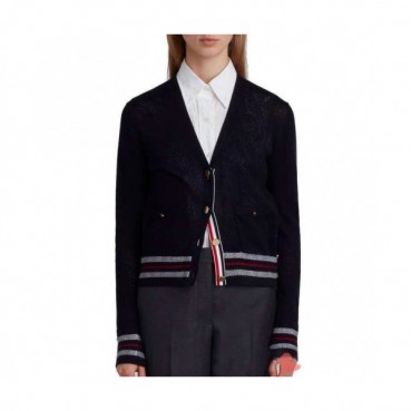 Thom Browne 2020 Womens Strap V-neck Cardigan 