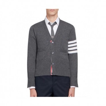 [톰브라운]Thom Browne 2020 Mm/Wm Strap V-neck Wool Cardigan 