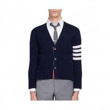 [톰브라운]Thom Browne 2020 Mm/Wm Strap V-neck Wool Cardigan 