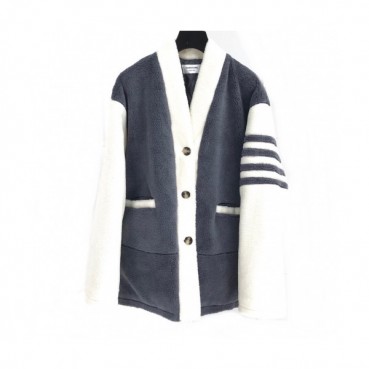 [톰브라운]Thom Browne 2020 Mens Classic V-neck Flannel Down Cardigan 