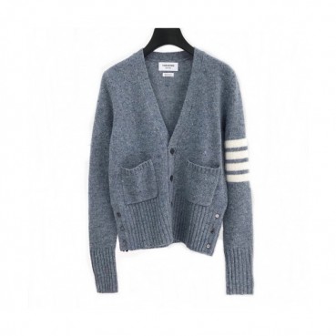 [톰브라운]Thom Browne 2020 Mm/Wm Strap V-neck Wool Cardigan 