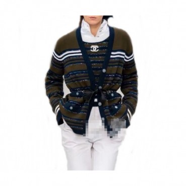 Chanel 2020 Ladies Trendy V-neck Cashmere Cardigan