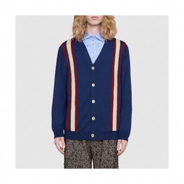 [커스텀급]Gucci 2020 Mens Trendy V-neck Wool Cardigan 