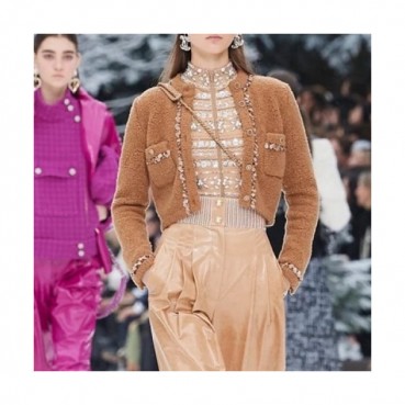 Chanel 2020 Ladies Trendy V-neck Wool Cardigan