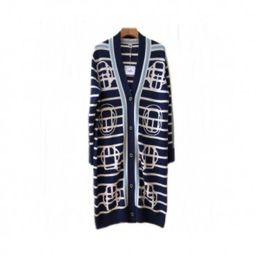 Hermes Womens V-neck Cashmere Cardigan 