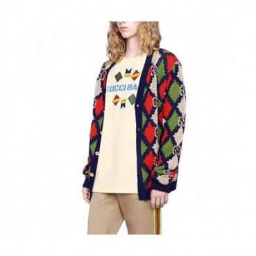 [커스텀급]Gucci 2020 Mm/Wm Trendy V-neck Wool Cardigan 