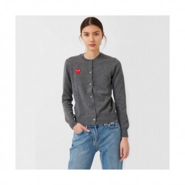 Cdgplay 2019 Womens Round neck Wool Cardigan - 꼼데가르송 2019 여성 크루넥 울 가디건 