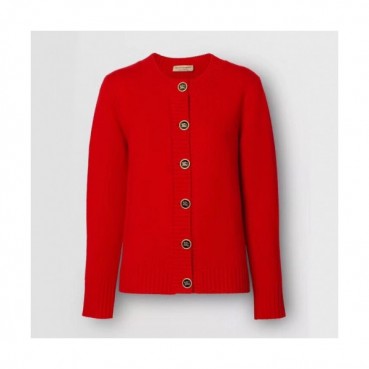 Burberry 2019 Womens Vintage V-neck Wool Cardigan 
