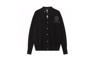 Chrome Hearts 2023 Mens V-neck Cashmere Cardigan 