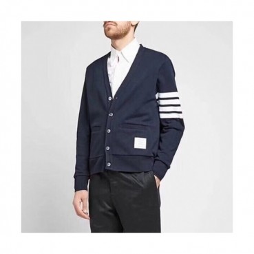 Thom Browne 2019  Mens Knit  V-neck Cardigan 