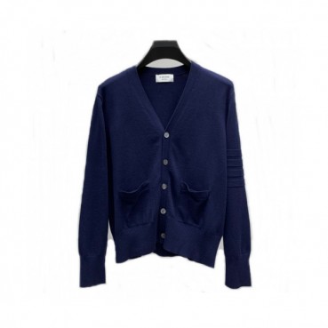 Thom Browne 2019  Mens Wool V-neck Cardigan 