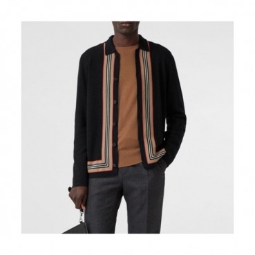 Burberry 2019 Mens Retro Logo Wool Cardigan - 버버리 2019 남성 레트로 로고 울 가디건 Bur01384x.Size(xs 