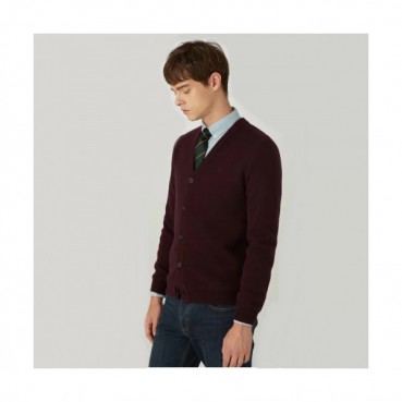 Hazzys Mens Business V-neck Wool Cardigan 