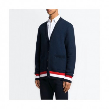Thom Browne 2019  Mens Cotton V-neck Cardigan 