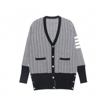 Thom Browne 2019 Mm/Wm Strap V-neck Cardigan 