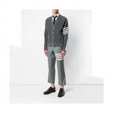 Thom Browne 2019 Mens Strap V-neck Cardigan 