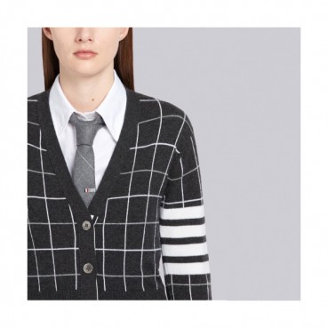 Thom Browne 2019 Womens Strap V-neck Cardigan 