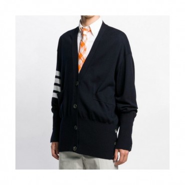 Thom Browne 2019 Mens Strap V-neck Cardigan 