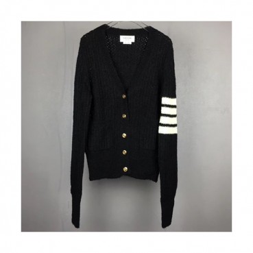 Thom Browne 2019 Wm/Mm Wool V-neck Cardigen 