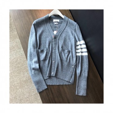 Thom Browne 2019 Mens Crew-neck Wool Cardigan 
