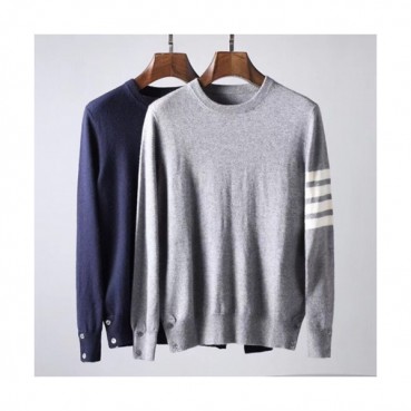 THOM BROWNE V-NECK WOOL CARDIGAN 
