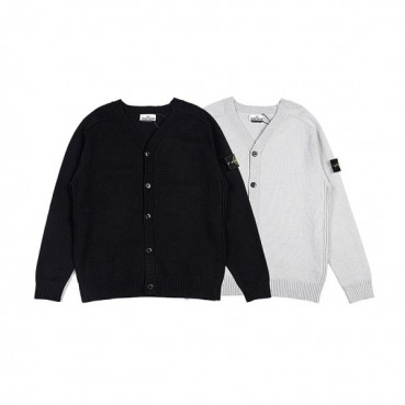 스톤아일랜드 남성 블랙 가디건 - Stone Island Mens Black Cardigan 