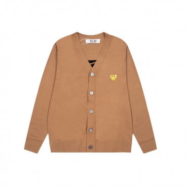 꼼데 남/녀 카멜 브이넥 가디건 - Cdgplay Unisex Camel Cardigan 