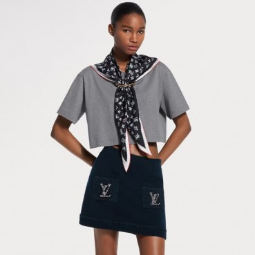 루이비통 여성 마린 스카프 크롭 탑 - Louis vuitton Womens Nautical Scarf Crop Top 