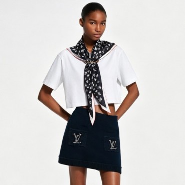 루이비통 여성 마린 스카프 크롭 탑 - Louis vuitton Womens Nautical Scarf Crop Top 