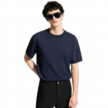 루이비통 남성 라운드 반팔 티셔츠 - Louis vuitton Mens Round Tshirt 