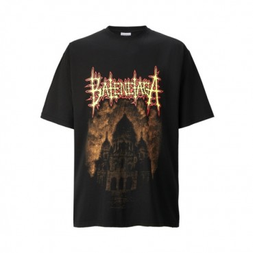 발렌시아가 남성 라운드 반팔 티셔츠 - Balenciaga Mens Round Tshirt 
