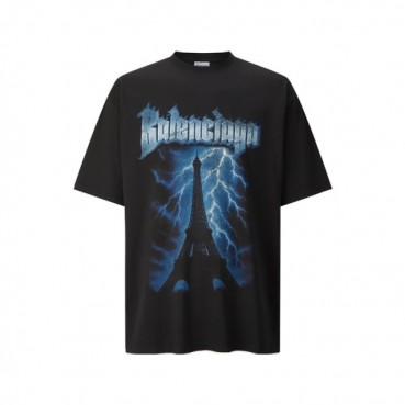 발렌시아가 남성 라운드 반팔 티셔츠 - Balenciaga Mens Round Tshirt 