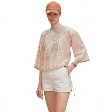 에르메스 여성 캔디 리브리스 트윌리언 긴팔 티셔츠 스웨터 - Hermes Womens Candy Libris Long Sleeve twillaine Tshirt Sweater 