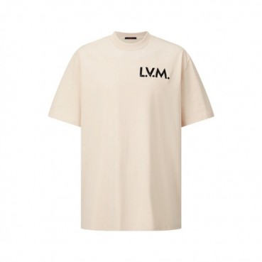 루이비통 남성 라운드 반팔티 - Louis vuitton Mens Short