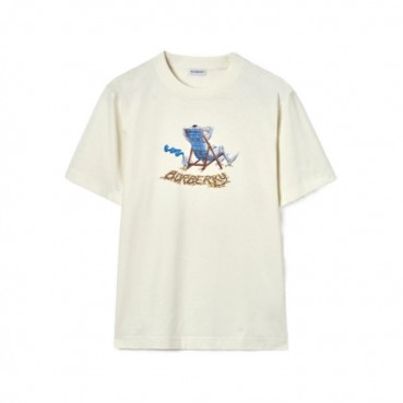 버버리 남성 비치 나이트 크루넥 티셔츠 - Burberry Mens Beach Knight Crewneck Tshirt 