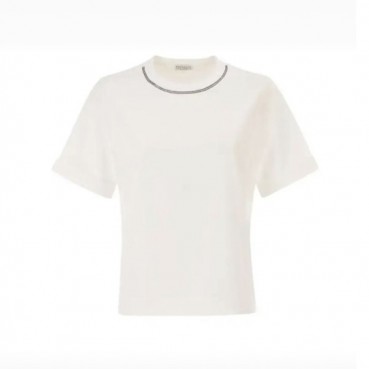 브루넬로쿠치넬리 여성 라운드 티셔츠 - Brunello Cucinelli Womens Round Tshirt 