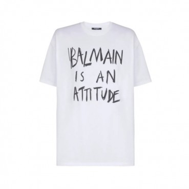 발망 남성 라운드 반팔티 - Balmain Mens Round Tshirt 