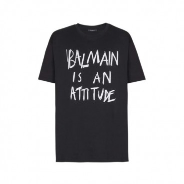 발망 남성 라운드 반팔티 - Balmain Mens Round Tshirt 
