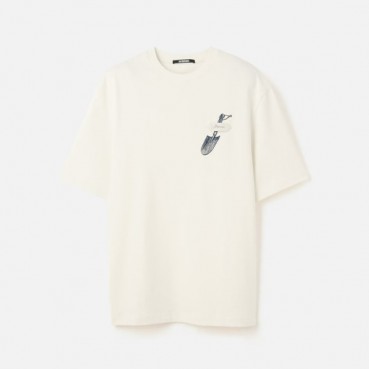 자크뮈스 남성 라운드 반팔티 - Jacquemus Mens Round Tshirt 